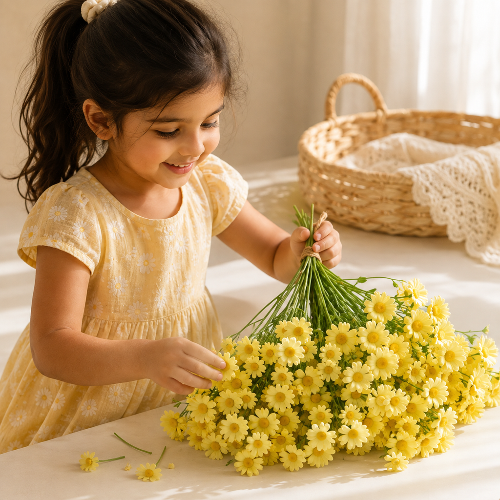 Artificial Small Daisy Bouquet for Wedding, Party &amp; Home Decor