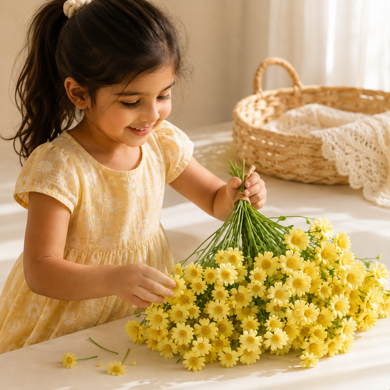 Artificial Small Daisy Bouquet for Wedding, Party &amp; Home Decor