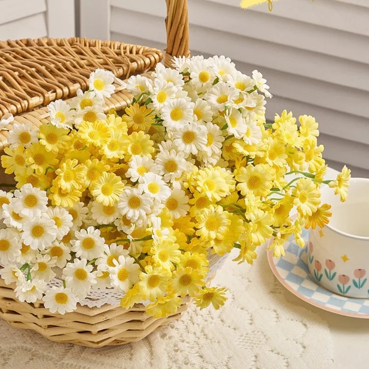 Artificial Small Daisy Bouquet for Wedding, Party &amp; Home Decor