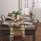 Cartoon Animal Farmhouse Table Runner for Kitchen &amp; Dining Decor