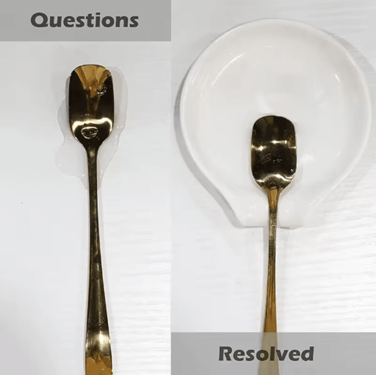 Multipurpose Ceramic Spoon Rest for Kitchen &amp; Dining Table
