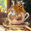 Honeycomb Teapot Decorative Plaque for Kitchen &amp; Dining Table Decor