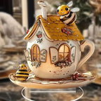 Honeycomb Teapot Decorative Plaque for Kitchen &amp; Dining Table Decor