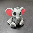 Movable Elephant Figurine for Desk &amp; Home Decoration