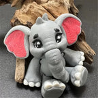 Movable Elephant Figurine for Desk &amp; Home Decoration