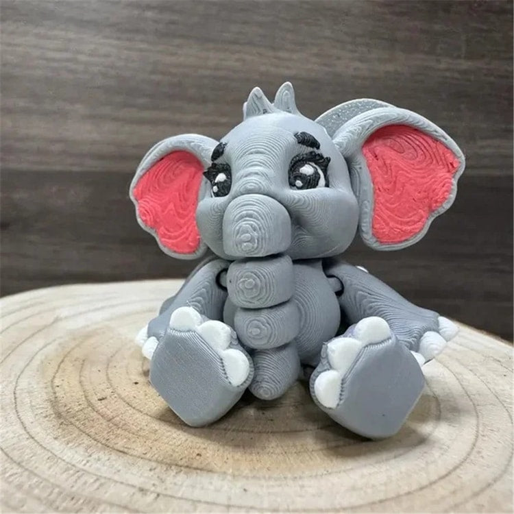 Movable Elephant Figurine for Desk &amp; Home Decoration