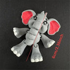 Movable Elephant Figurine for Desk &amp; Home Decoration