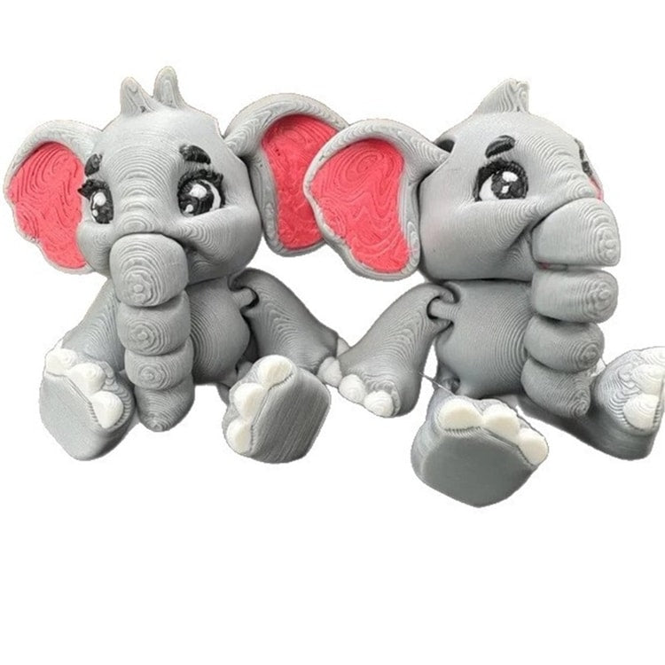 Movable Elephant Figurine for Desk &amp; Home Decoration