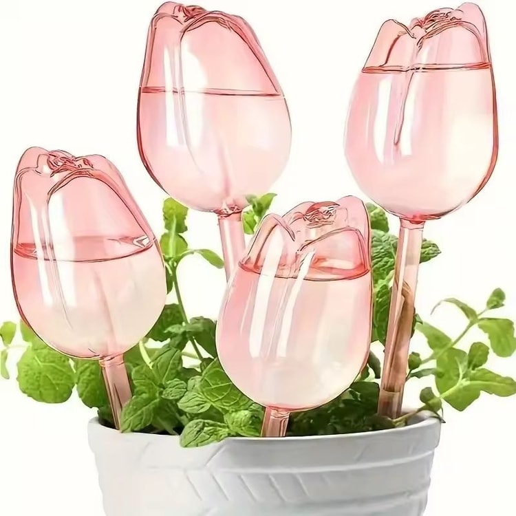 Pink Tulip Self-Watering Bulbs for Indoor &amp; Outdoor Plants