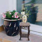 Rustic Wooden Plant Stand for Pots &amp; Decor Display