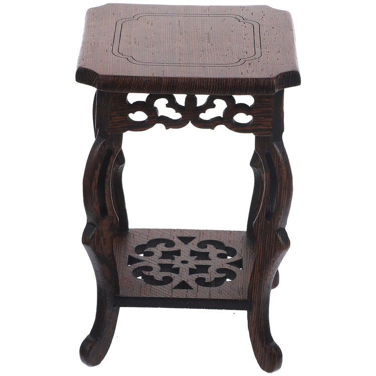 Rustic Wooden Plant Stand for Pots &amp; Decor Display
