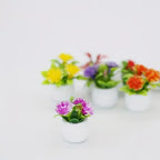 Mini Artificial Flower Pots Set for Desk &amp; Home Decor