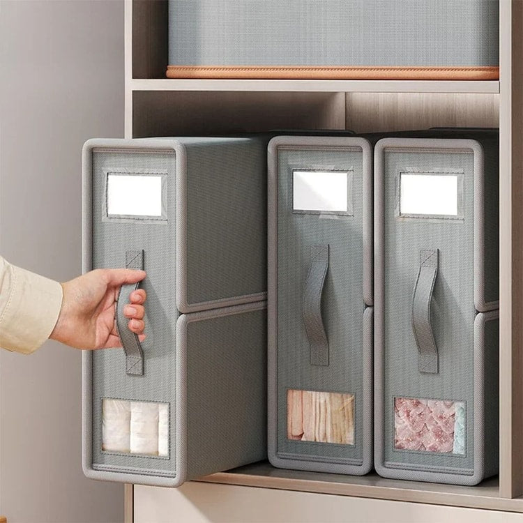 Foldable Bedding Storage Box Organizer for Sheets, Blankets &amp; Linens