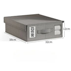 Foldable Bedding Storage Box Organizer for Sheets, Blankets &amp; Linens