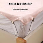 Adjustable Bed Sheet Clips – Set of 4 Elastic Bedding Fasteners