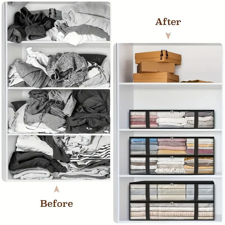 2-Piece Under-Bed Storage Bags for Bedding &amp; Clothes