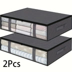 2-Piece Under-Bed Storage Bags for Bedding &amp; Clothes