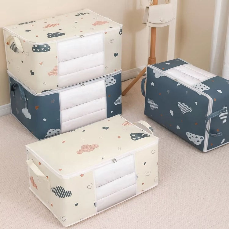 Large Capacity Foldable Storage Bag for Clothes, Blankets &amp; Bedding