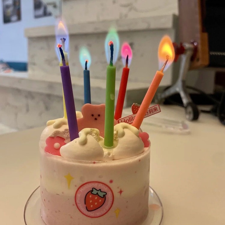 Colorful Flame Candles for Birthdays, Parties &amp; Celebrations